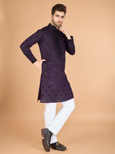 Purple Heavy Sequence Work Designer Kurta